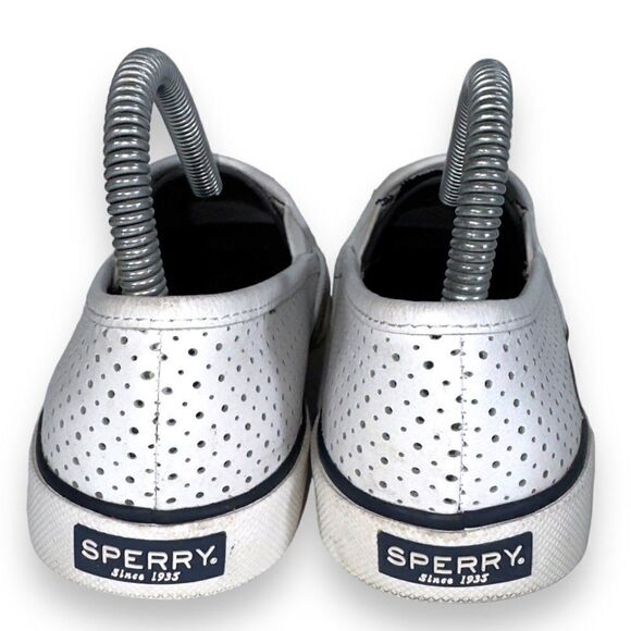 Sperry Top-Sider Pier Side Leather Slip-on Shoes White STS80176 Women's 6M - Picture 5 of 11
